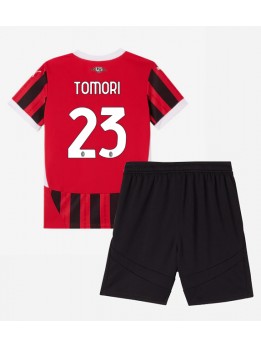 AC Milan Fikayo Tomori #23 Heimtrikotsatz für Kinder 2024-25 Kurzarm (+ Kurze Hosen)